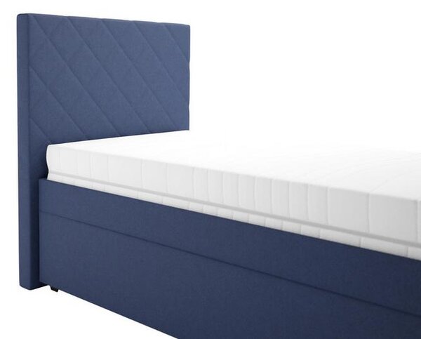 Čalouněná postel KLARA 90/200cm, tmavě modá