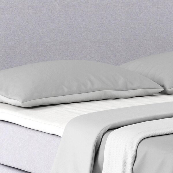 Postel Boxspring NERO PL: 160/200 cm, světle šedá