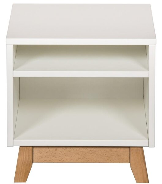Bílý lakovaný noční stolek Quax Trendy 42 x 42 cm