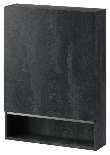 Szynaka Závěsná koupelnová skříňka Letto 04 60 cm černý beton