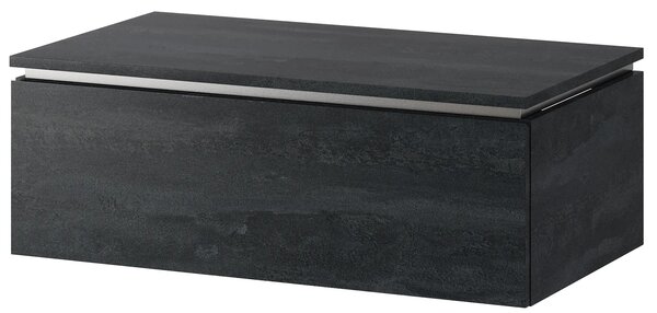 Szynaka Závěsná skříňka pod umyvadlo Letto 02 80 cm černý beton