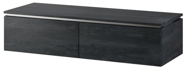 Szynaka Závěsná skříňka pod umyvadlo Letto 01 120 cm černý beton