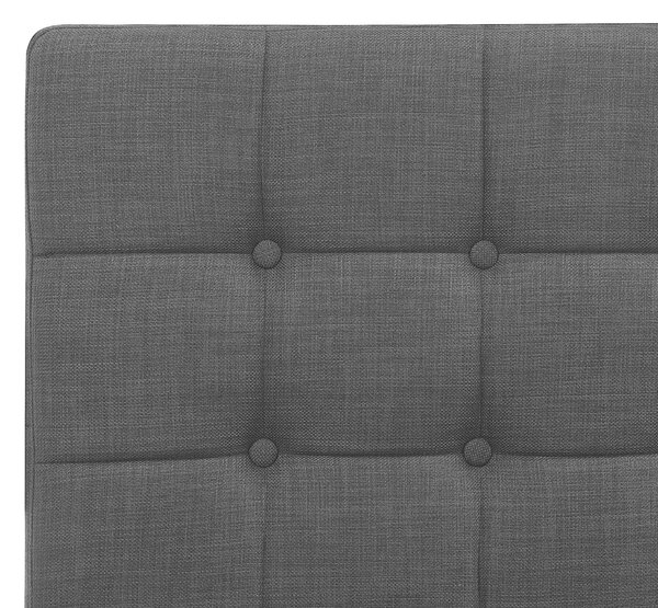 Polohovací postel Tkanina DUKE 80 x 200 cm Tmavě šedá