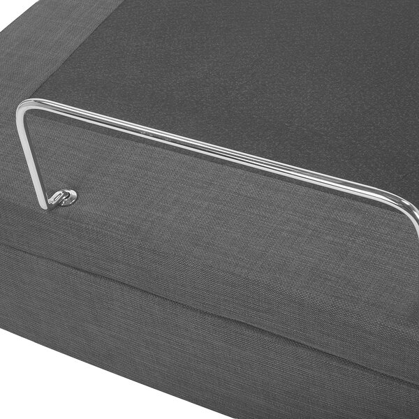Polohovací postel Tkanina DUKE 80 x 200 cm Tmavě šedá