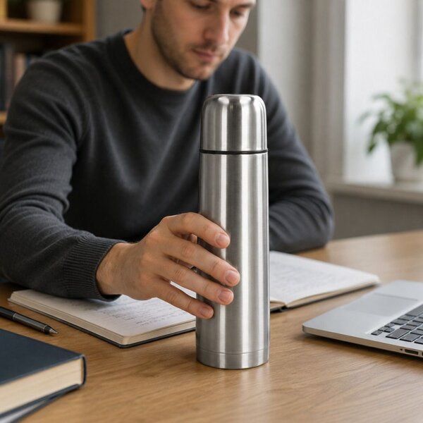 Nerezová termoska 500 ml SPRINGOS WARMO stříbrná