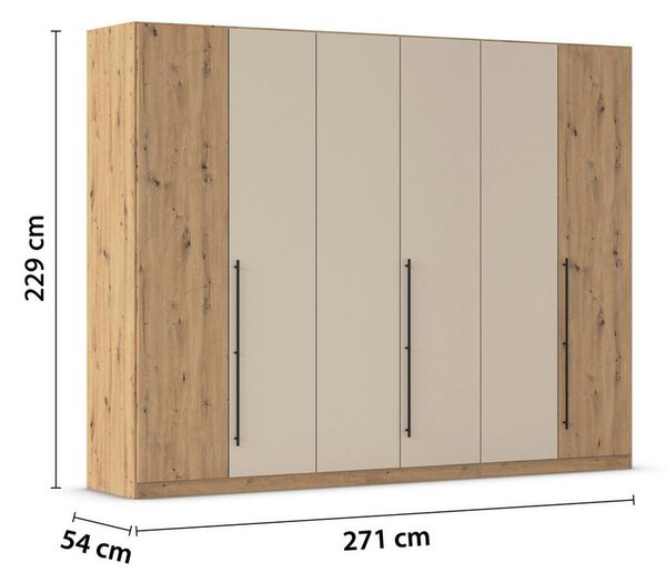 Skříň s otočnými dveřmi SAFARI, šířka 271 cm