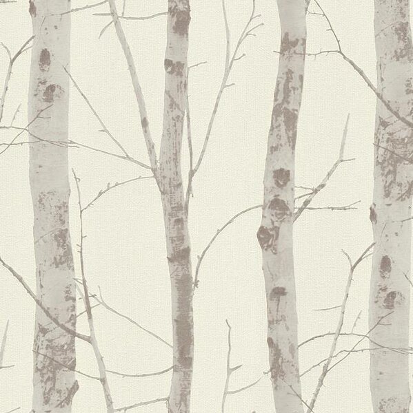 Vliesové tapety na zeď Instawalls 5433-38, rozměr 10,05 m x 0,53 cm, kmeny stromů s větvemi hnědé, Erismann