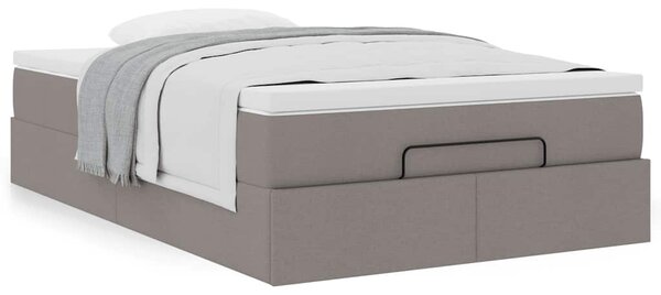 Osmanský rám postele s matrací taupe 120x200cm textil 3311103