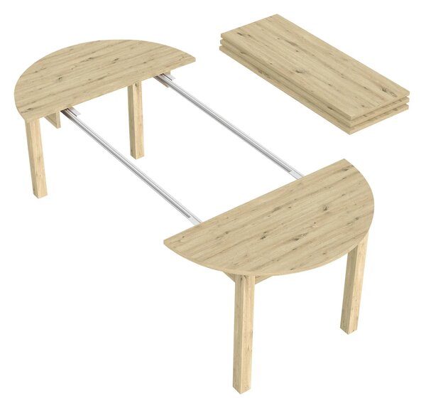Szynaka Jídelní rozkládací stůl Avien 105/225 cm dub Artisan
