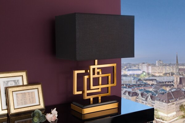 Designová stolní lampa Calanthe 56 cm zlatá