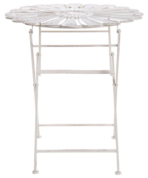 Bistro stolek PAVIA 71 cm 71 cm Kov Krémově bílá
