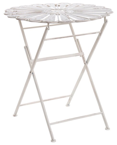 Bistro stolek PAVIA 71 cm 71 cm Kov Krémově bílá