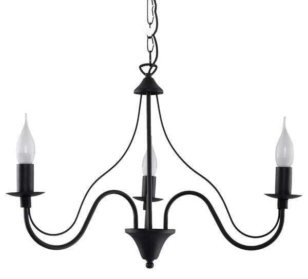 Sollux Lighting Lustr MINERWA 3 černý