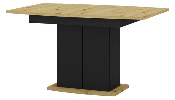 Szynaka Jídelní rozkládací stůl Mons 140/210 cm dub Artisan/černý