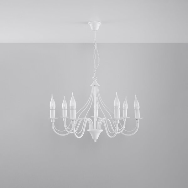 Sollux Lighting Lustr MINERWA 7 bílý