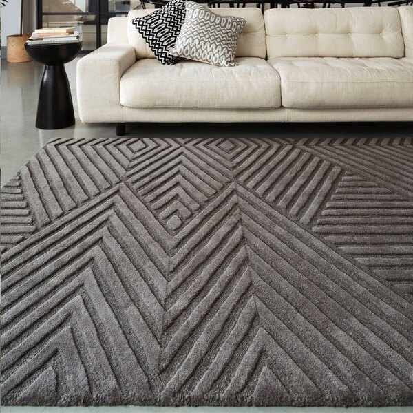 Antracitový vlněný koberec 160x230 cm Hague – Asiatic Carpets