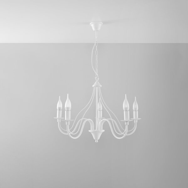 Sollux Lighting Lustr MINERWA 5 bílý