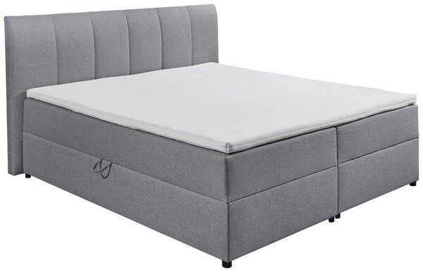 Boxspring postel GRANADA šedá 180x200 cm