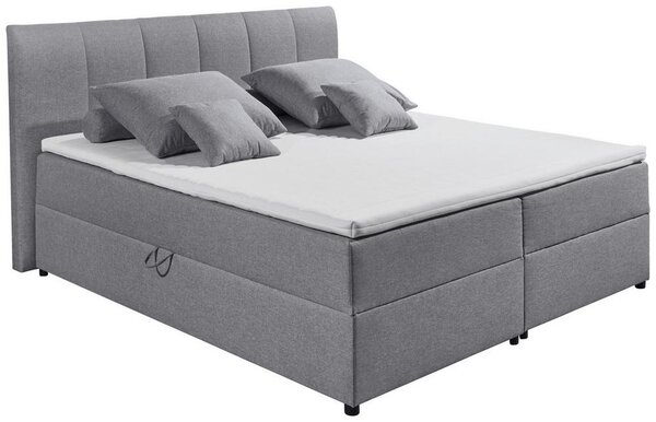 Boxspring postel GRANADA šedá 180x200 cm