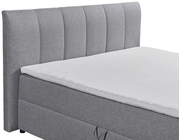 Boxspring postel GRANADA šedá 180x200 cm