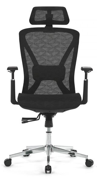 Kancelářská ergonomická židle FLIP — síť, černá