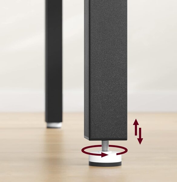 SONGMICS Jídelní stůl Vasagle Desry 110 cm černý/hnědý