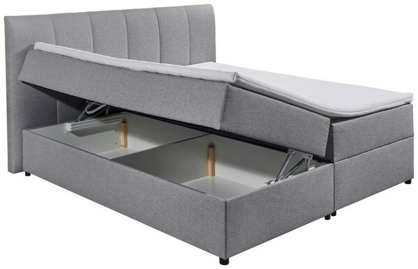 Boxspring postel GRANADA šedá 180x200 cm