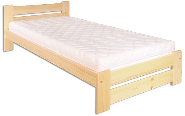 LK146-100 dřevěná postel masiv borovice jednolůžko 100x200 cm Drewmax (Kvalitní nábytek z borovicového masivu)