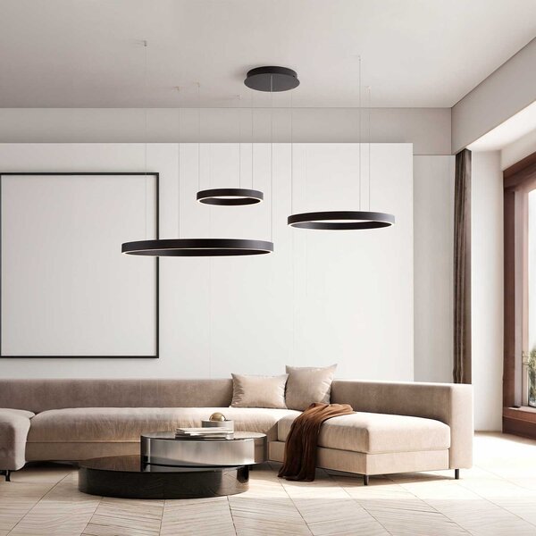 Nova Luce Elowen LED závěsné svítidlo Černá