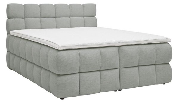 Boxspring postel BUBBLE BOX 160/200 cm, šedá