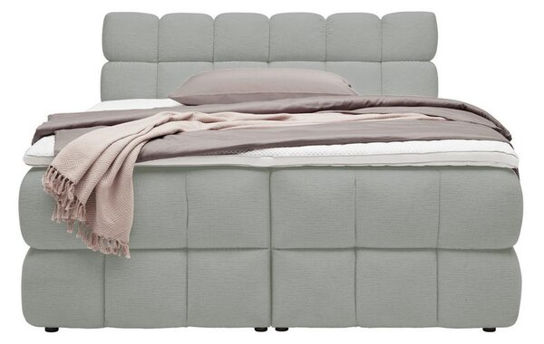 Boxspring postel BUBBLE BOX 160/200 cm, šedá