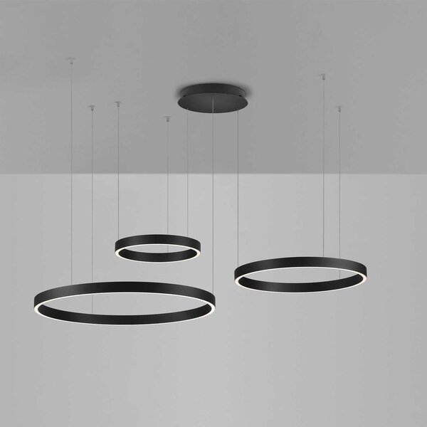 Nova Luce Elowen LED závěsné svítidlo Černá
