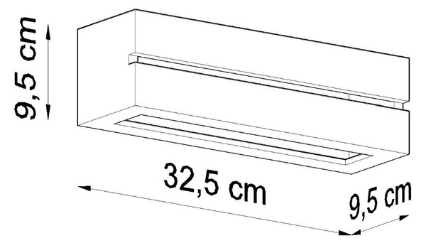 Sollux Lighting Nástěnné keramické svítidlo VEGA LINE