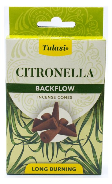 Tulasi Citronella – indické vonné františky "Tekoucí dým" Tulasi