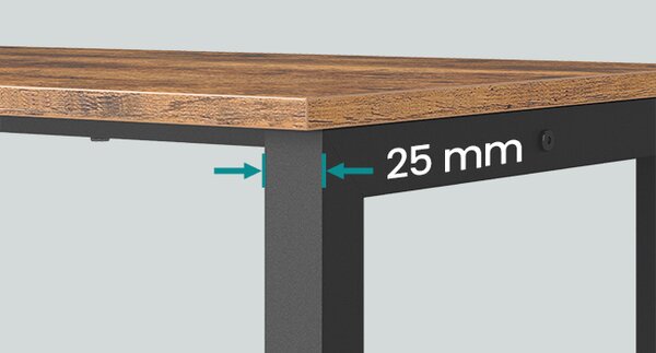 SONGMICS Kuchyňský regál na přepravky Jogin 105,4 cm černý/hnědý