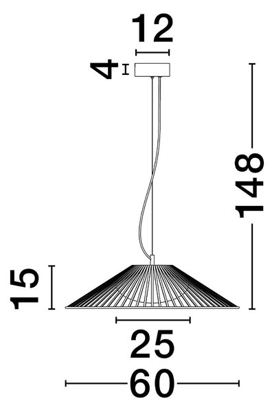 Nova Luce Brume LED závěsné svítidlo 50CM