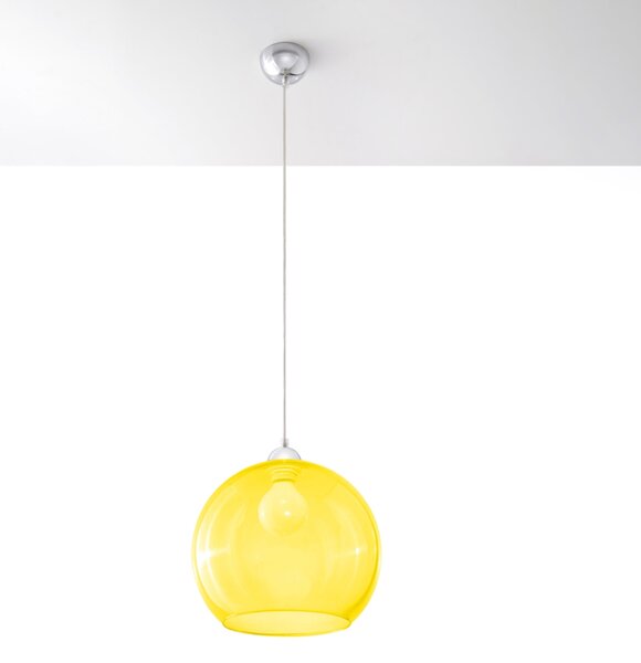 Sollux Lighting Závěsná lampa BALL žlutá
