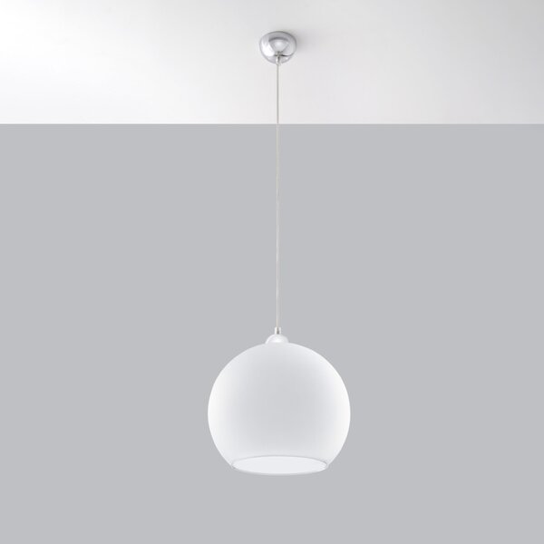 Sollux Lighting Závěsné svítidlo BALL bílé