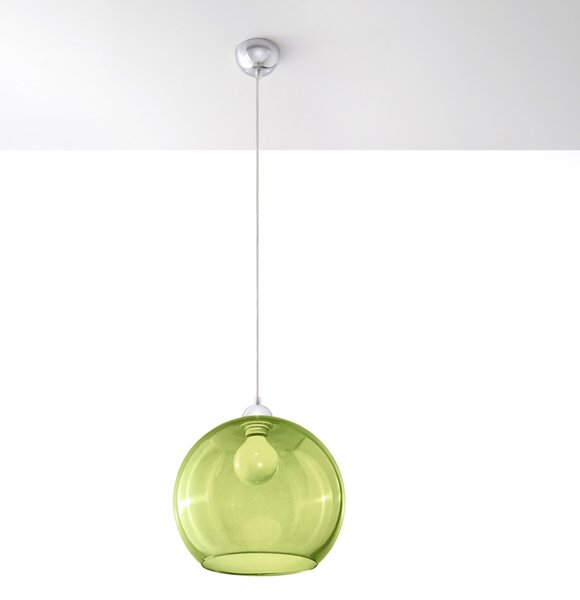 Sollux Lighting Závěsná lampa BALL zelená