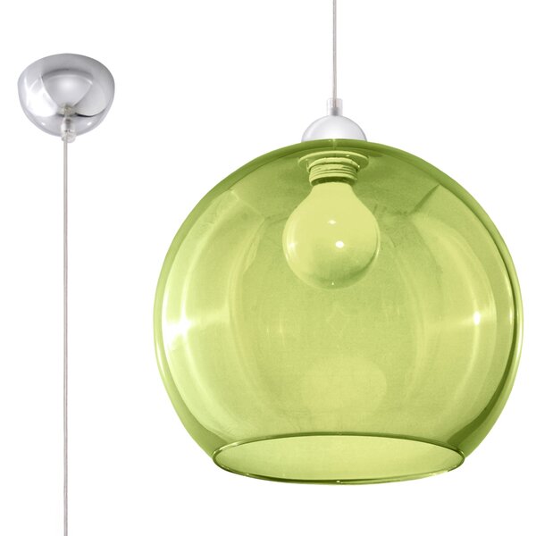 Sollux Lighting Závěsná lampa BALL zelená