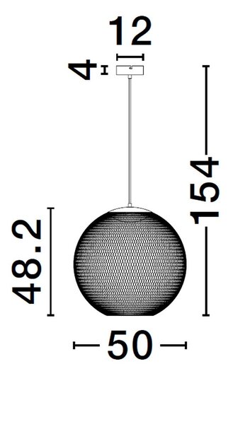Nova Luce Kinetic LED závěsné svítidlo 300 mm