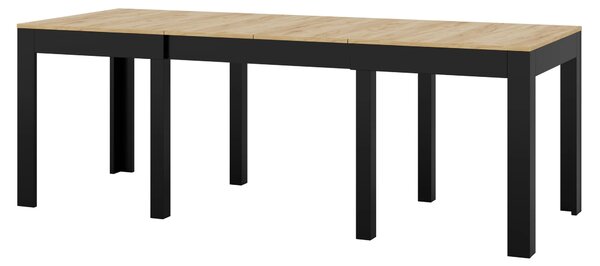 Szynaka Rozkládací jídelní stůl Jord 140/260 cm dub Craft/černý