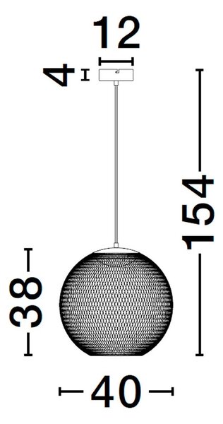 Nova Luce Kinetic LED závěsné svítidlo 300 mm