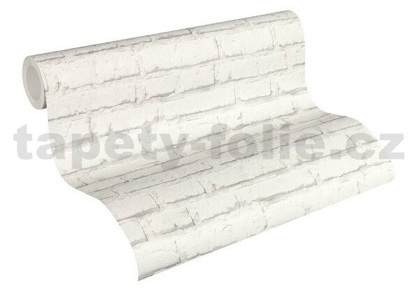 Vliesové tapety na zeď Boys & Girls 34399-2, cihla bílá, rozměr 10,05 m x 0,53 m, A.S.Création
