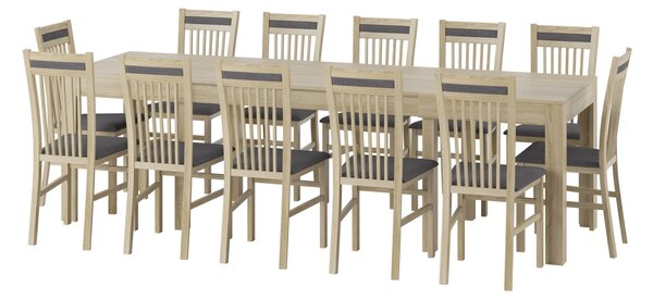 Szynaka Rozkládací jídelní stůl Jord 140/260 cm dub Sonoma
