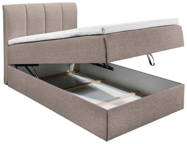 Boxspring postel GRANADA hnědá 120x200 cm