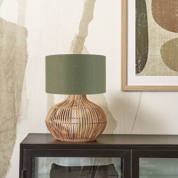 GOOD & MOJO Kalahari stolní lampa, 32cm, zelená
