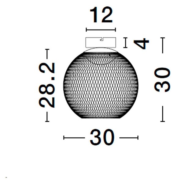 Nova Luce Kinetic LED přisazené stropní svítidlo 500 mm