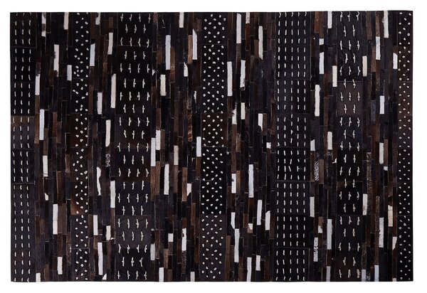Koberec AKSEKI Tmavě hnědá 160 x 230 cm Kůže