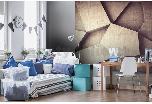 Vliesové fototapety, rozměr 225 cm x 250 cm, 3D geometrické tvary, DIMEX MS-3-0037
